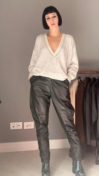 Pantalone vera pelle