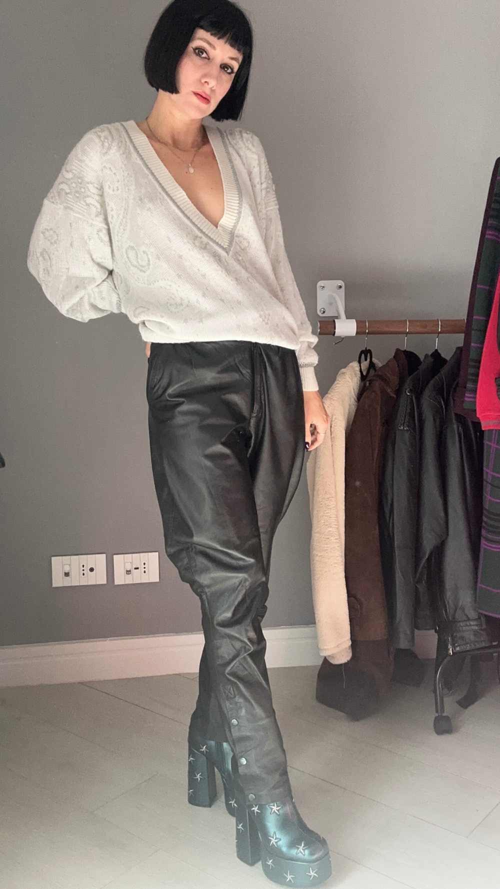 Pantalone vera pelle