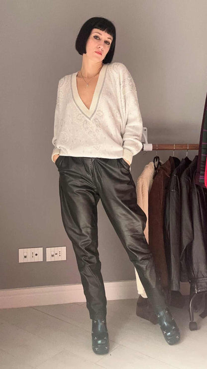 Pantalone vera pelle