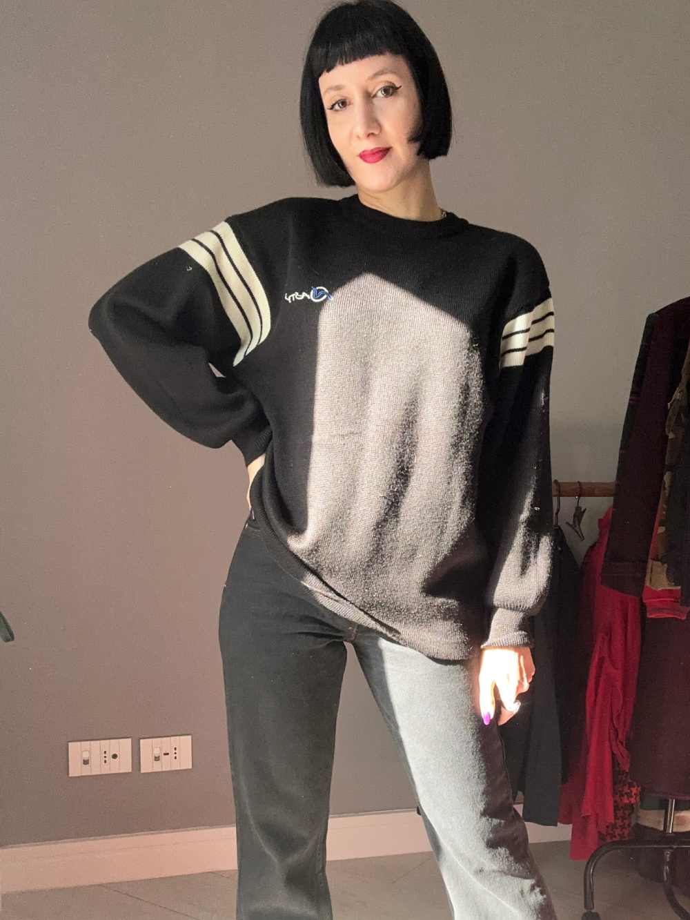 Maglione nero unisex