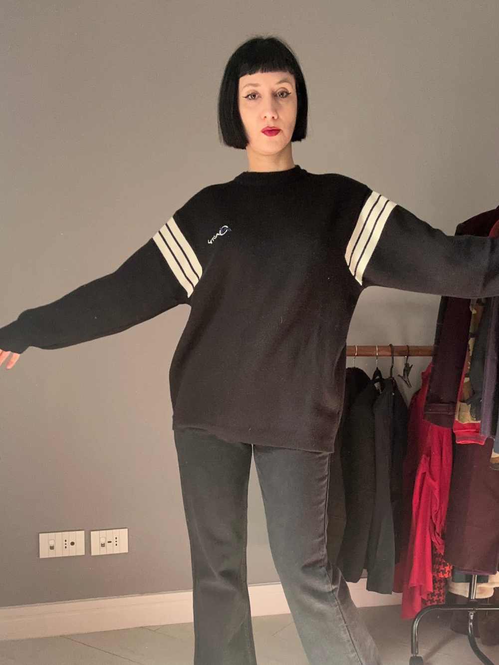 Maglione nero unisex