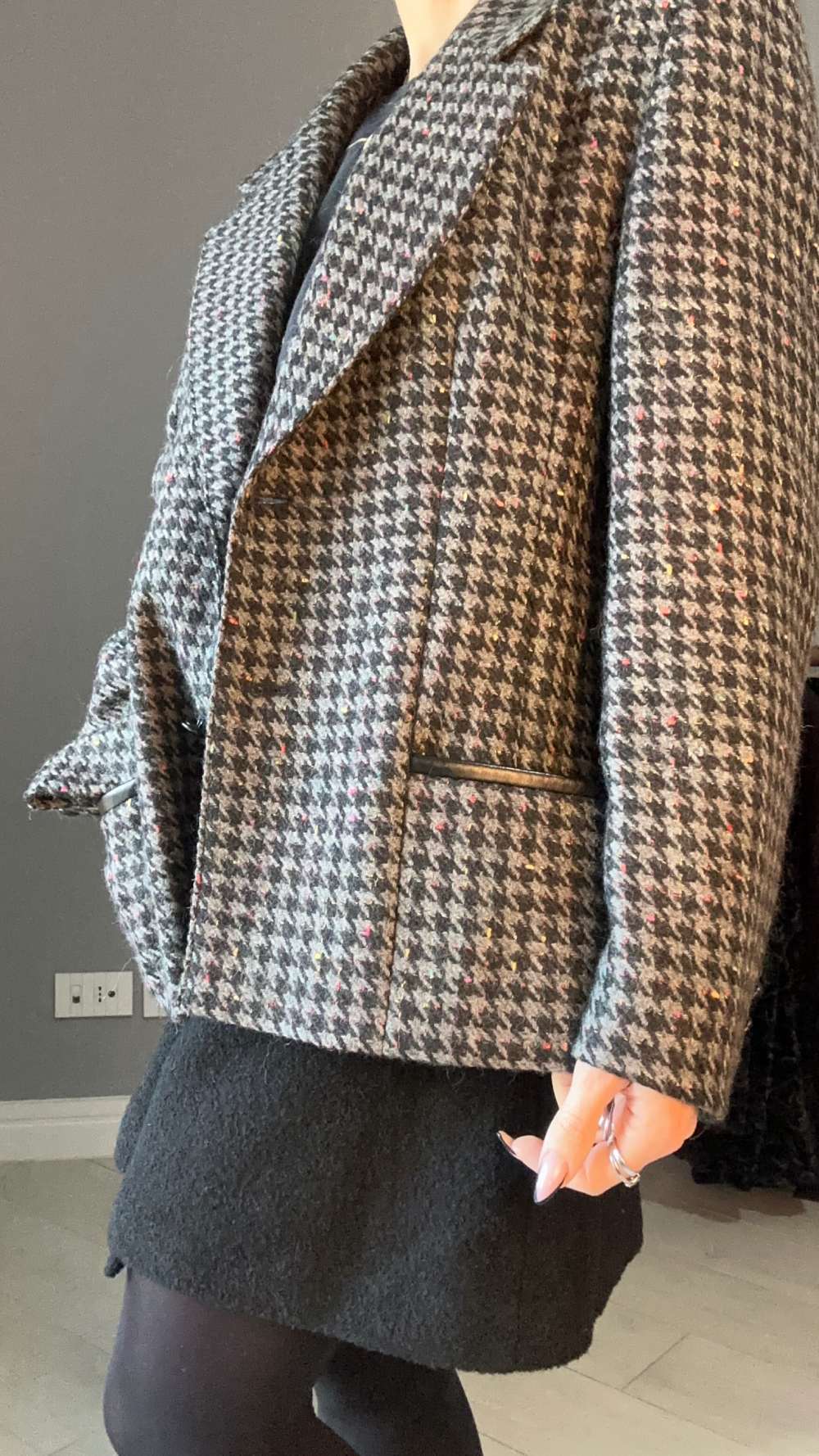 Blazer pied de poule