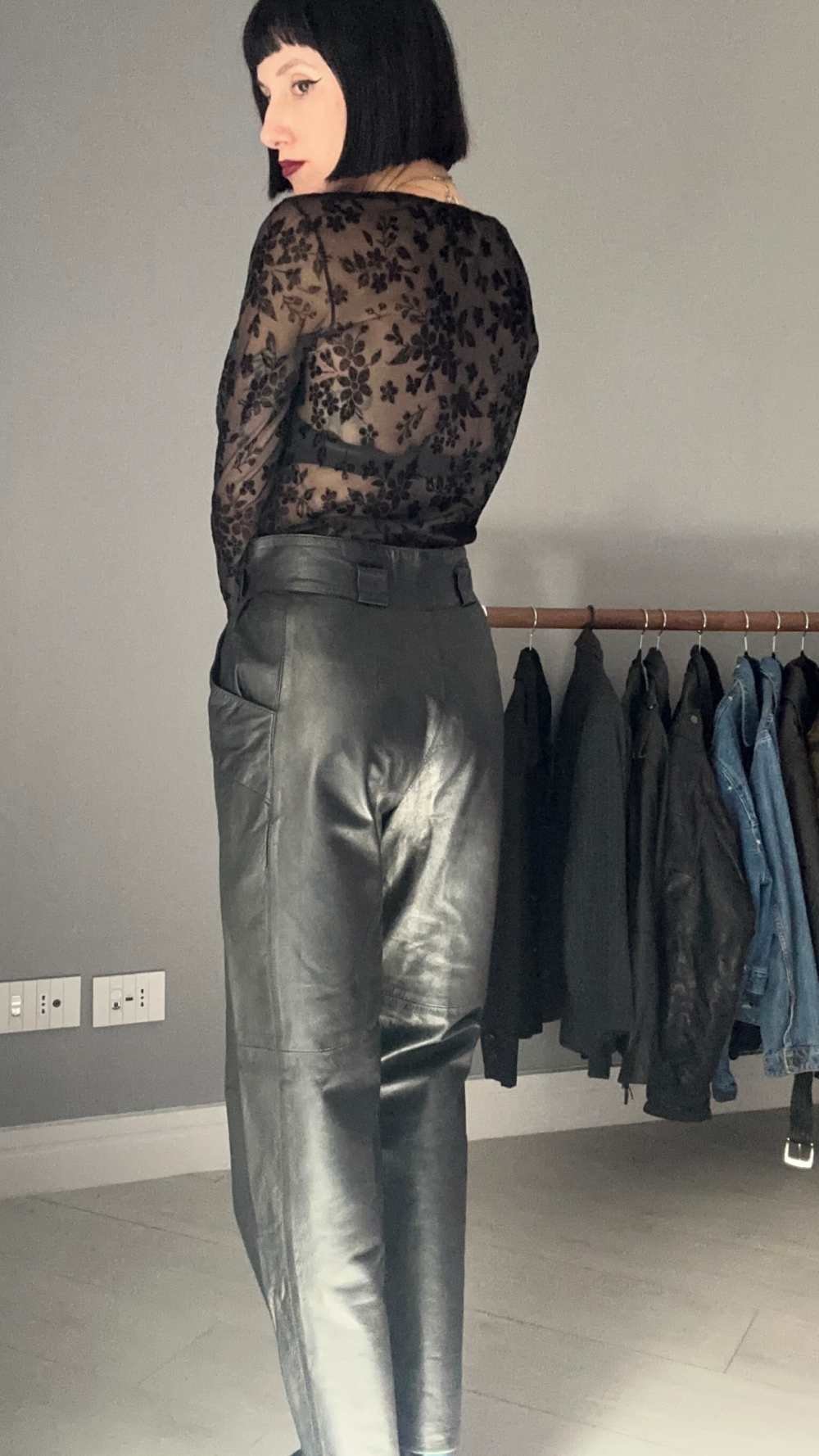 Maglietta mesh e velluto