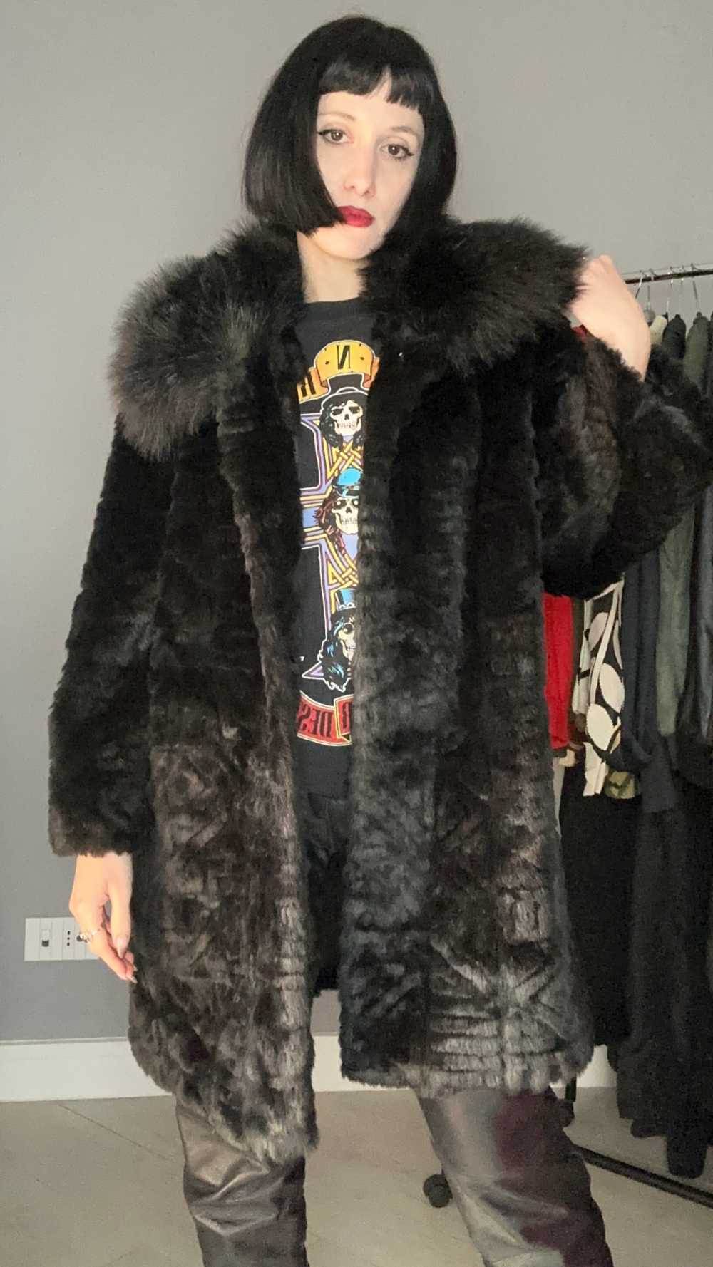 Rock faux fur
