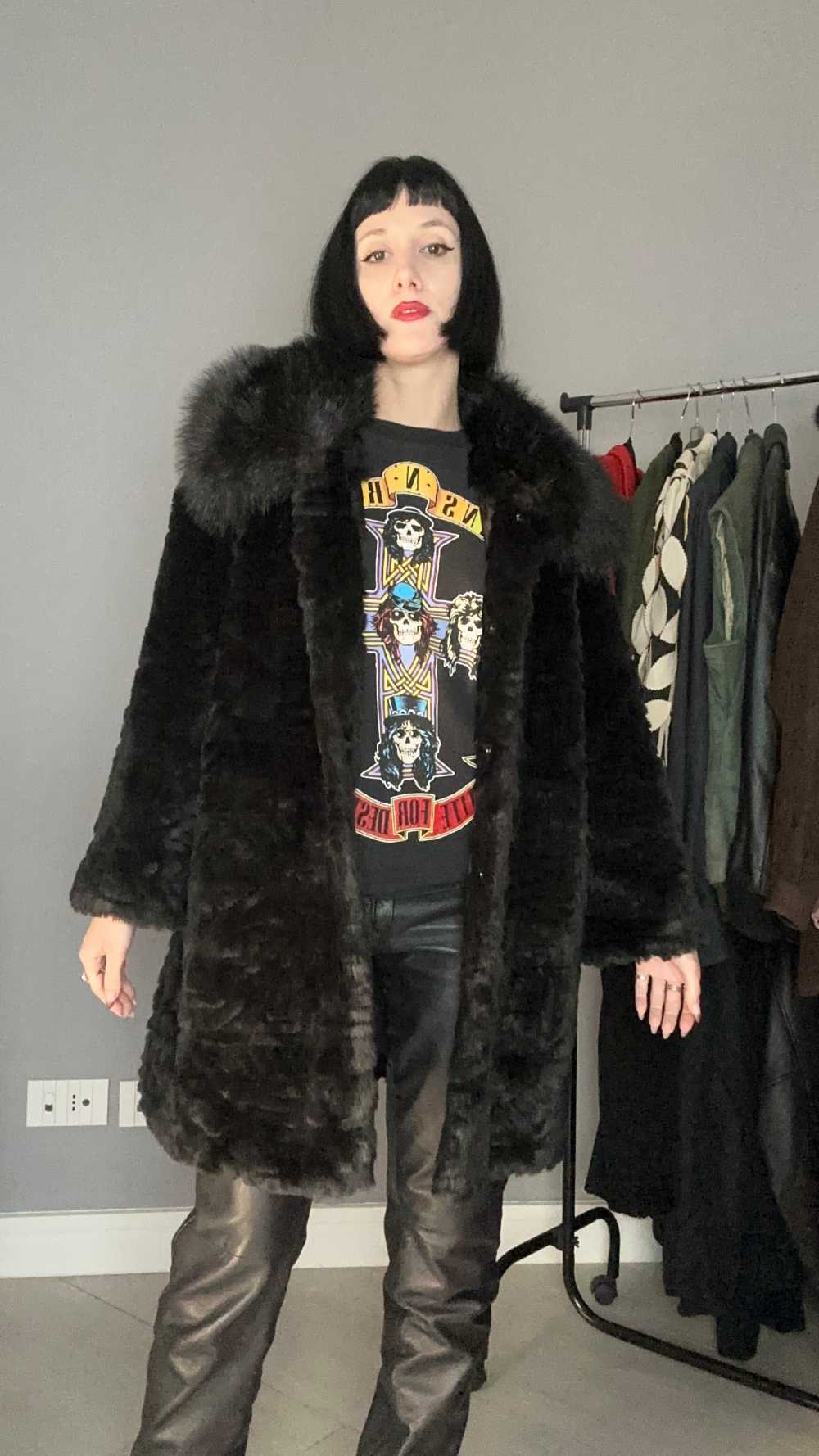 Rock faux fur