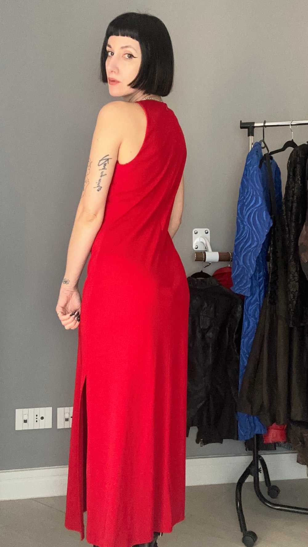 Abito rosso Luisa Spagnoli