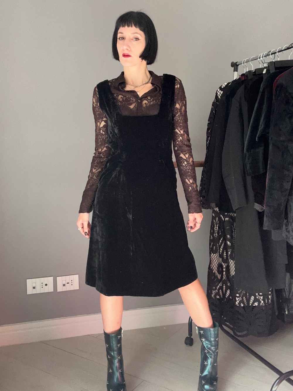 Scamiciato in velluto