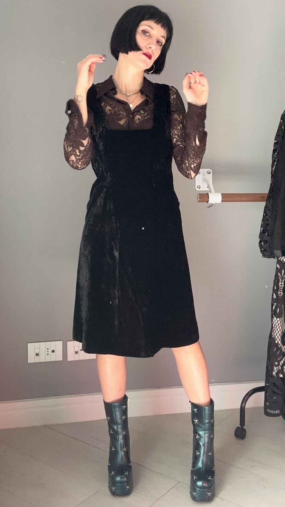 Scamiciato in velluto