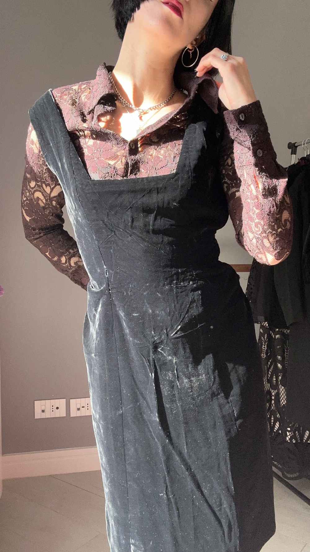 Scamiciato in velluto