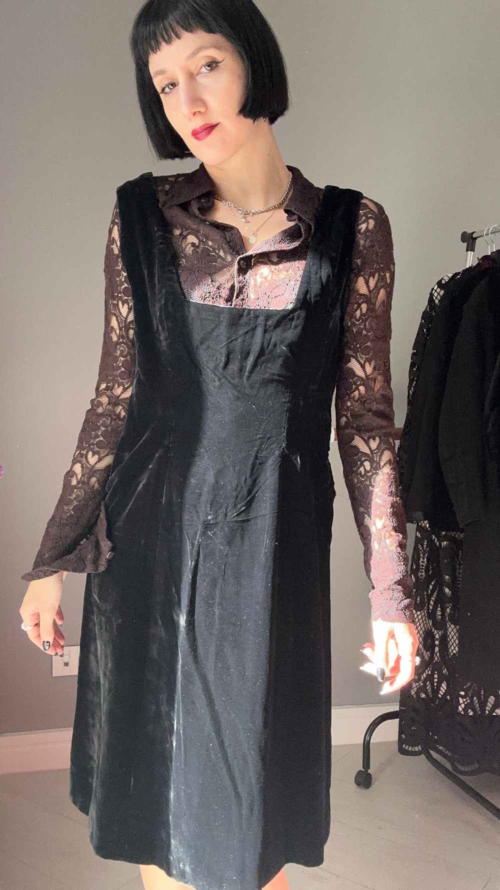 Scamiciato in velluto