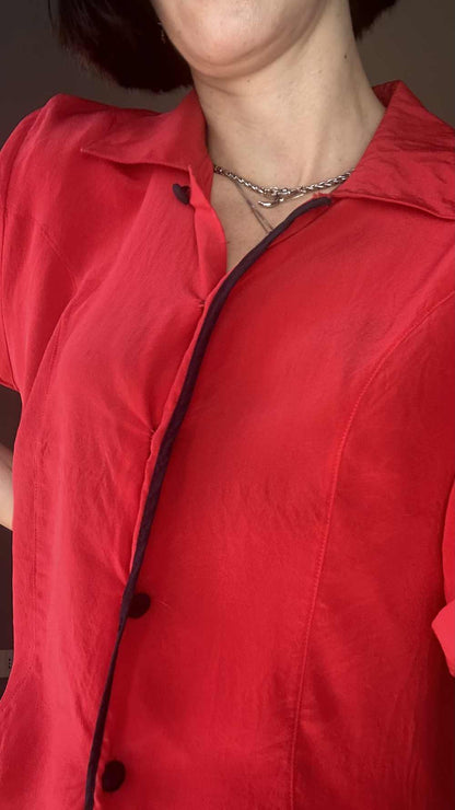 Camicetta rossa seta