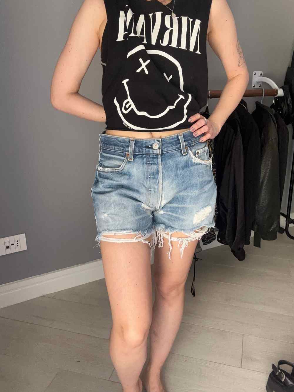 Shorts Levi’s 501 con strappi