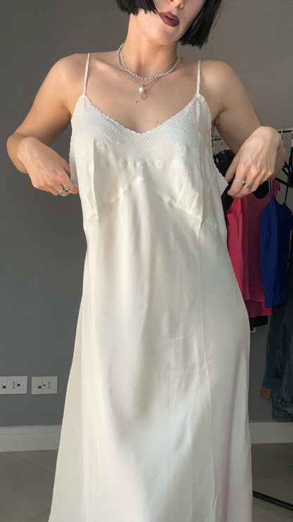 Slip dress bianco