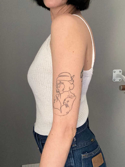 Top bianco in maglia