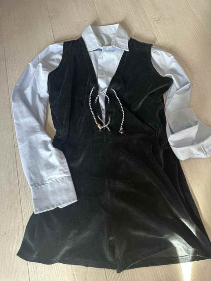 Tuta pantaloncino blu