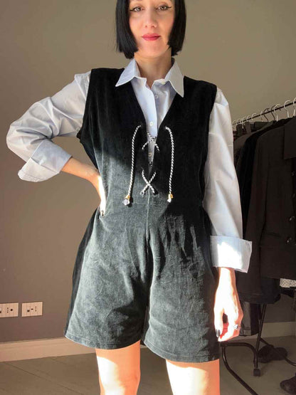 Tuta pantaloncino blu