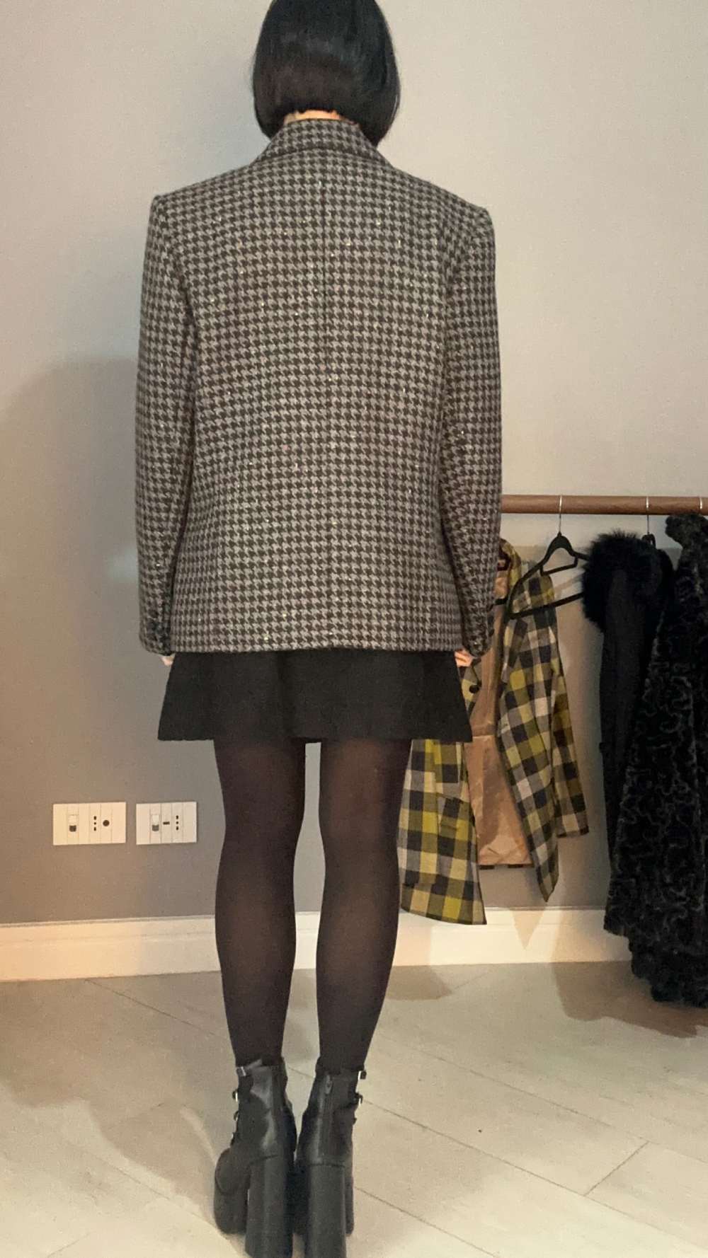 Blazer pied de poule